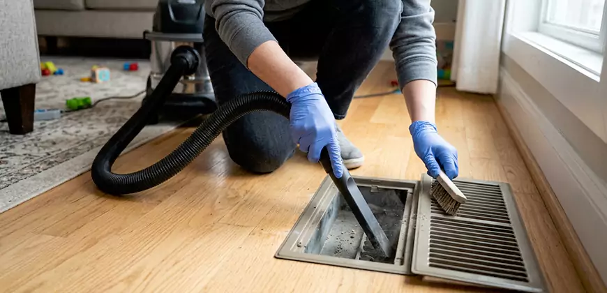 Ducted Heating Filter Cleaning in Centreville