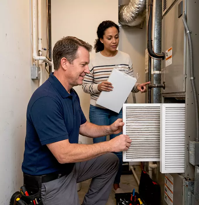 Why Centreville, VA Homeowners Choose KNH Heating and AC for AC Filter Cleaning?