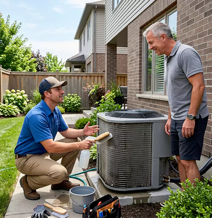 Why Centreville, VA Homeowners Choose KNH Heating and AC for Outdoor AC Unit Cleaning?