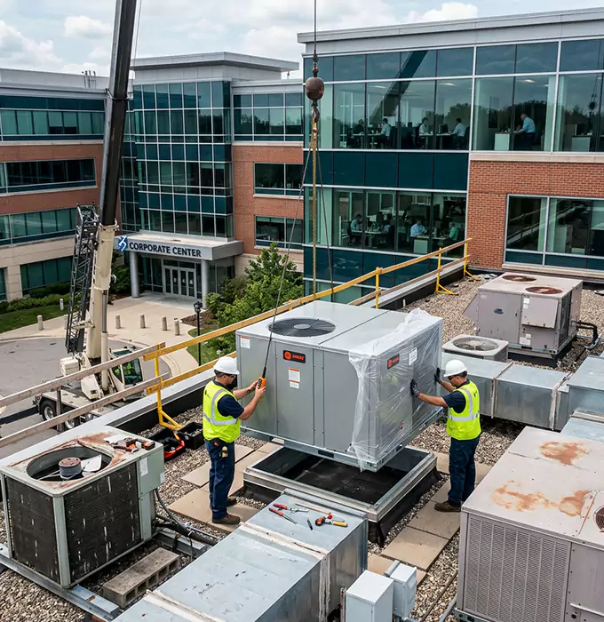 Why Centreville Businesses Choose KNH Heating and AC for Commercial AC Replacement?