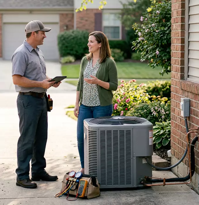 Why Centreville Homeowners Choose KNH Heating and AC for Outdoor AC Installation?