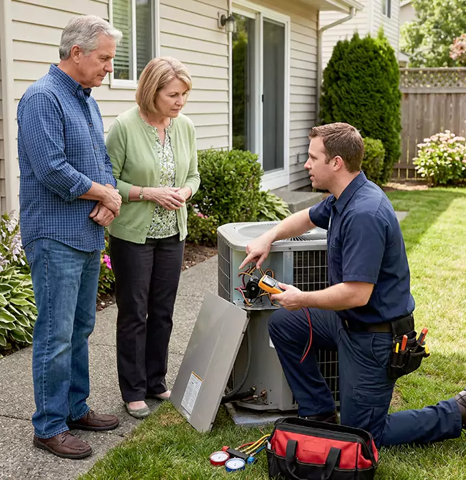Why Centreville, VA Homeowners Choose KNH Heating and AC for Outdoor AC Unit Repair?